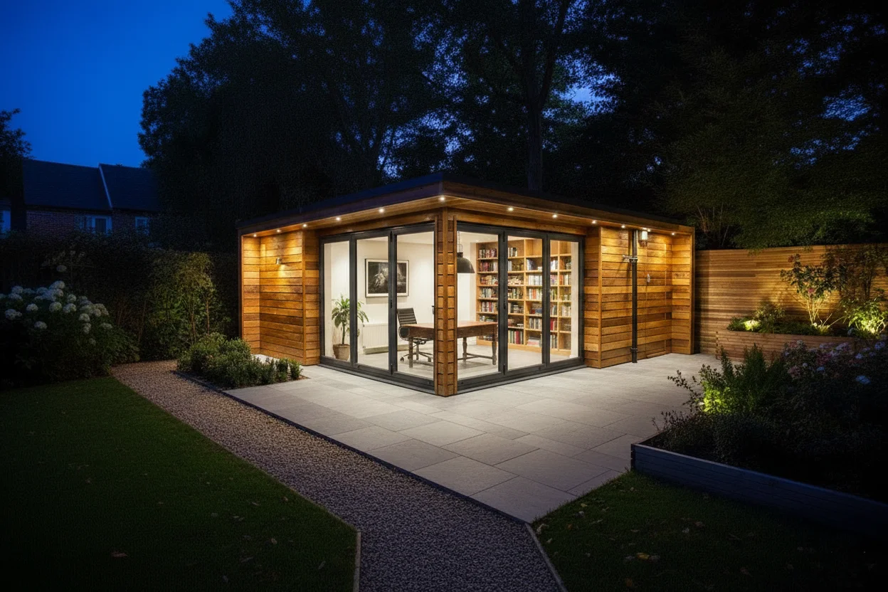 Garden Room at Night - Evening Ambiance Blog